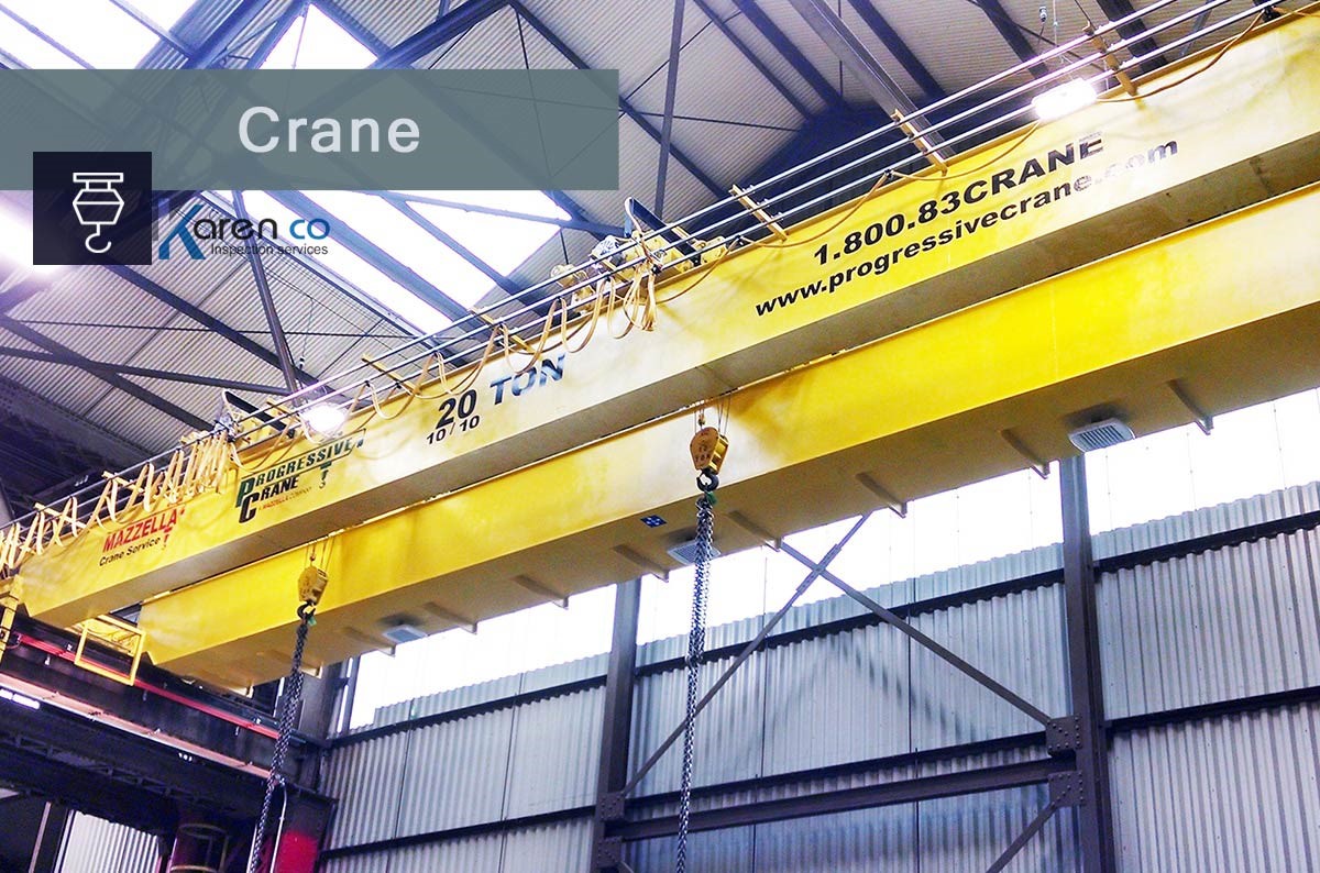 گواهی سلامت جرثقیل سقفی overhead crane
